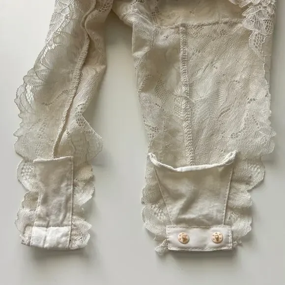 Intimately Free People Everything’s Rosy Bodysuit Size Small Yellow Floral - Picture 10 of 15